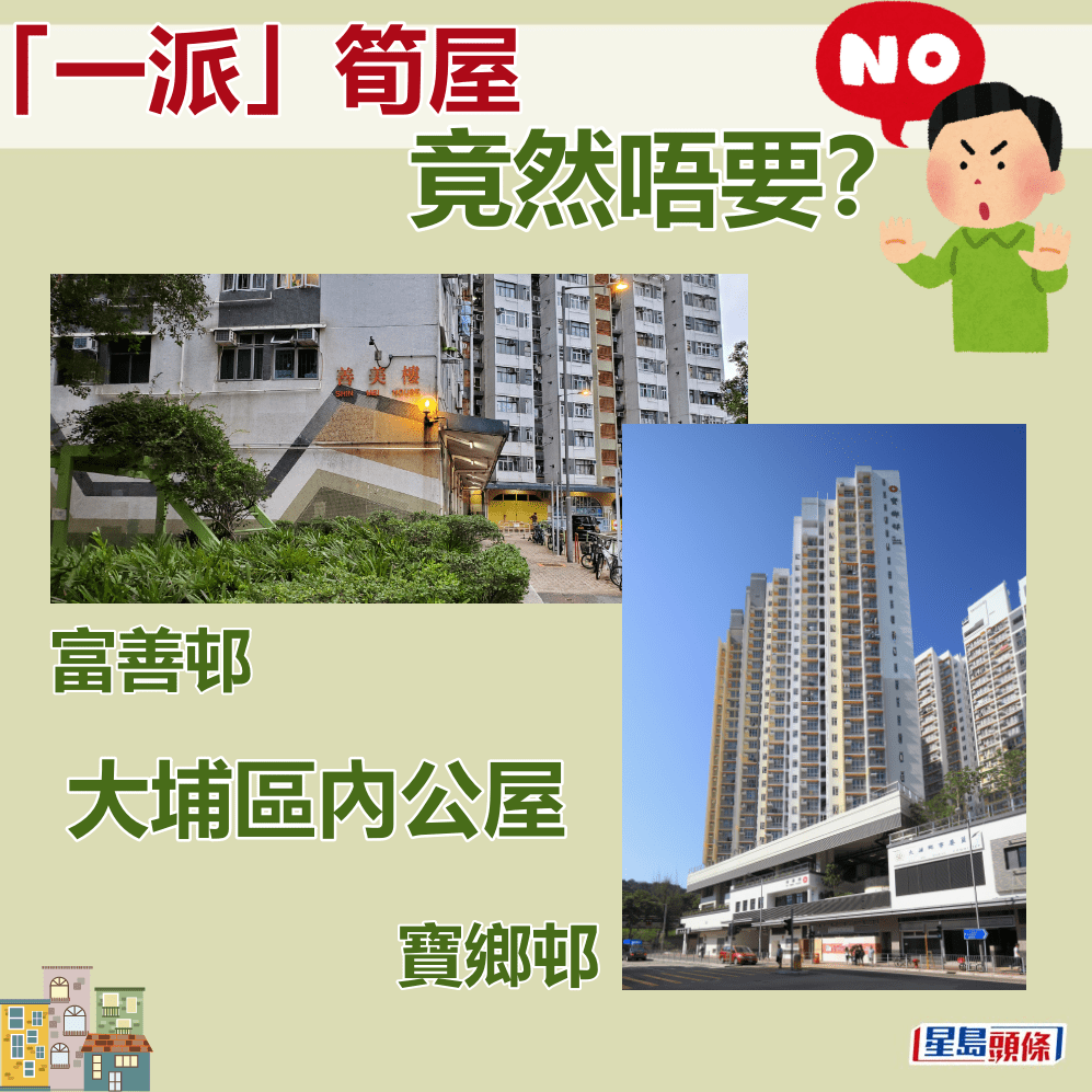 富善邨是大埔區內公屋之一。資料圖片 富善邨是大埔區內公屋之一。資料圖片
