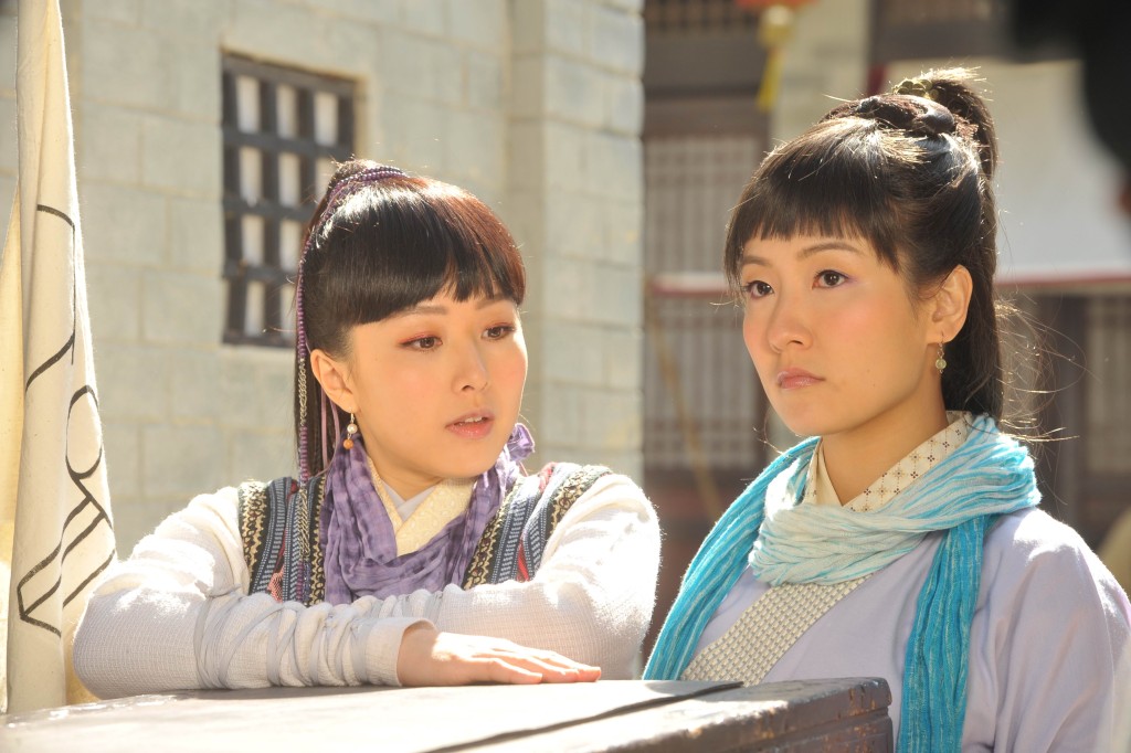 乐瞳（左）曾演出TVB剧《师父．明白了》。