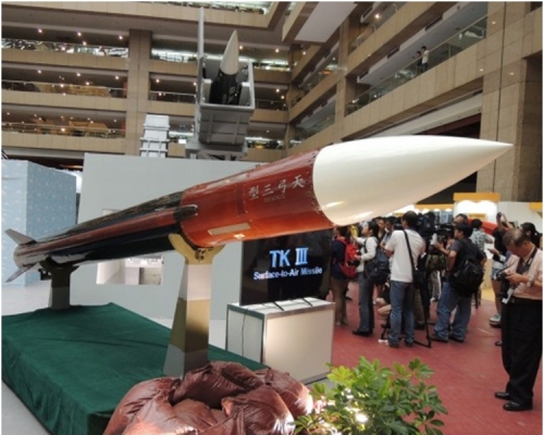 军方的TSMFS飞弹至今未曾曝光。图为台湾自制的天弓三型飞弹。自由时报