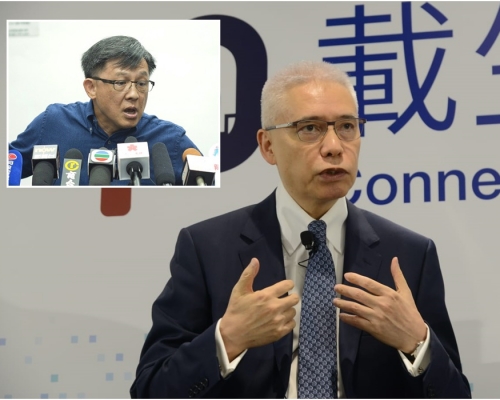 嶺南大學校董會主席歐陽伯權要求調查何君堯(小圖)。