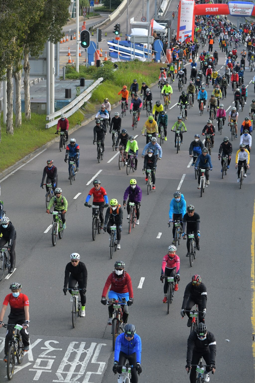 今次香港单车节最终约有4000人参加。梁誉东摄