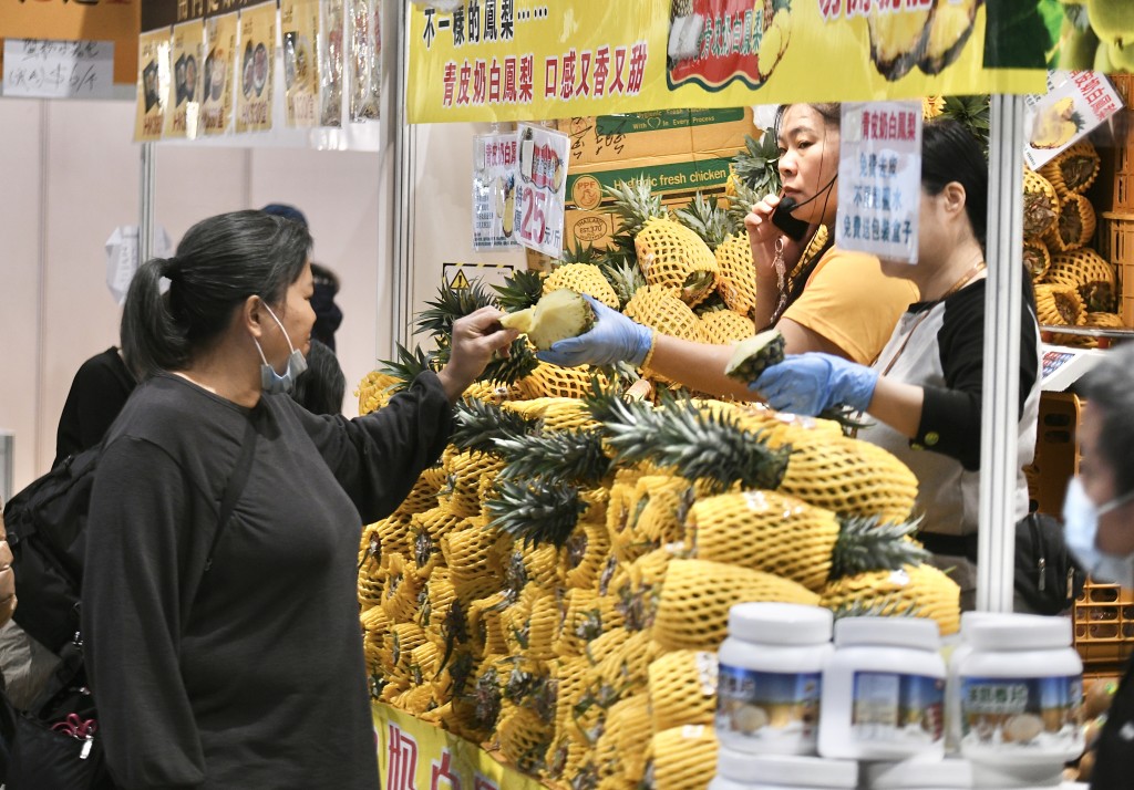 部分展銷商設有試食。