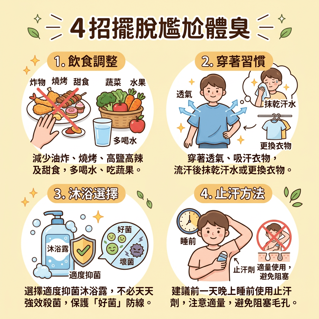 4招摆脱尴尬体臭