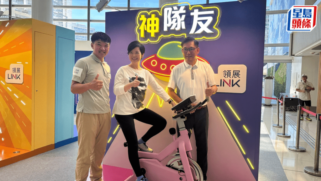 領展今日(2日)於樂富廣場舉行「街坊車神挑戰賽2023」。陳子悠攝