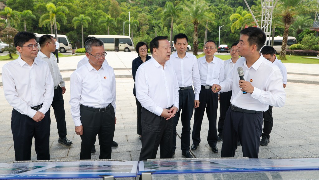 夏宝龙赴江门调研 围绕支持港澳对接「十五五」规划 融入大湾区发展。港澳办图片