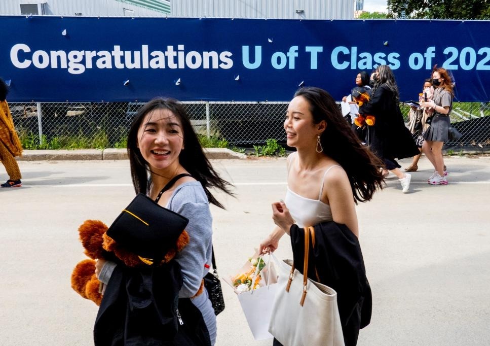 多倫多大學有不少亞裔學生入讀。網上圖片