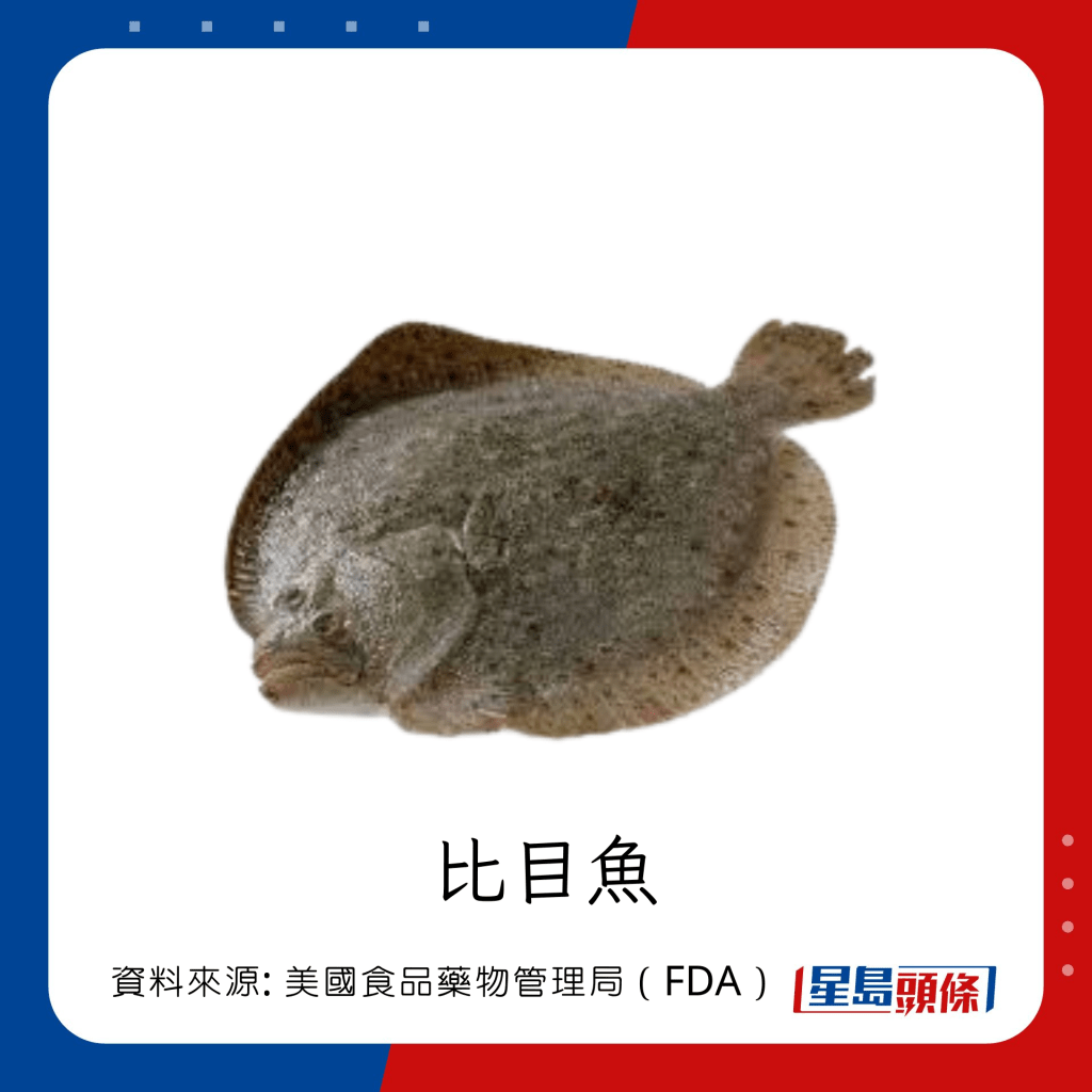 低水銀魚類 比目魚