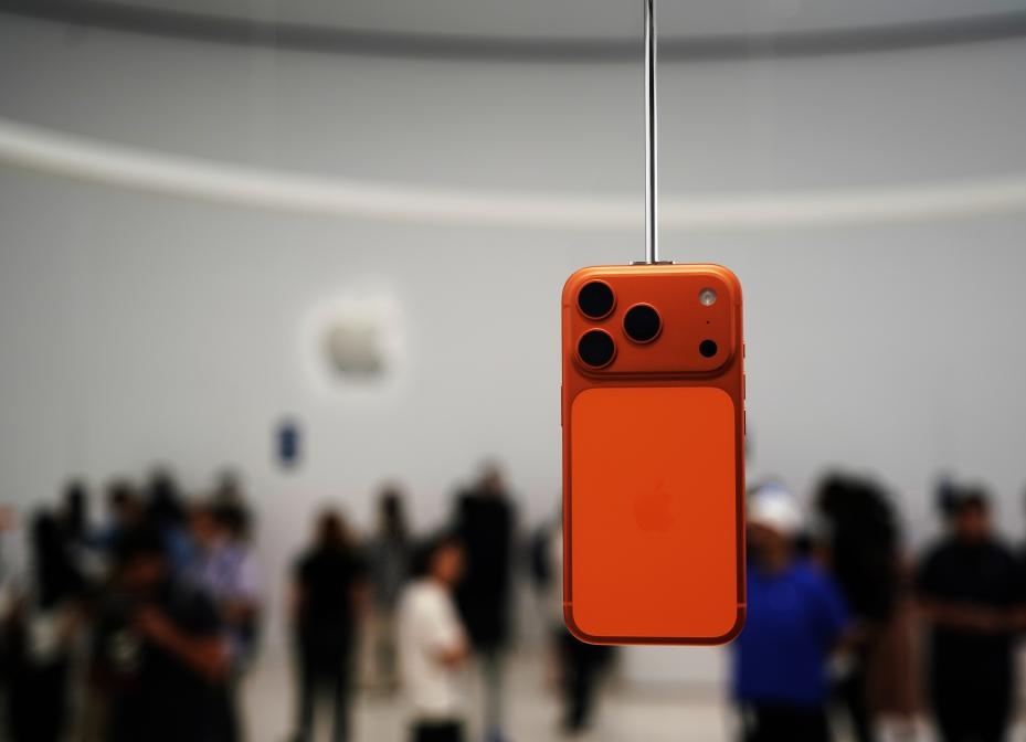 蘋果發布iPhone 17系列。 新華社 蘋果發布iPhone 17系列。 新華社