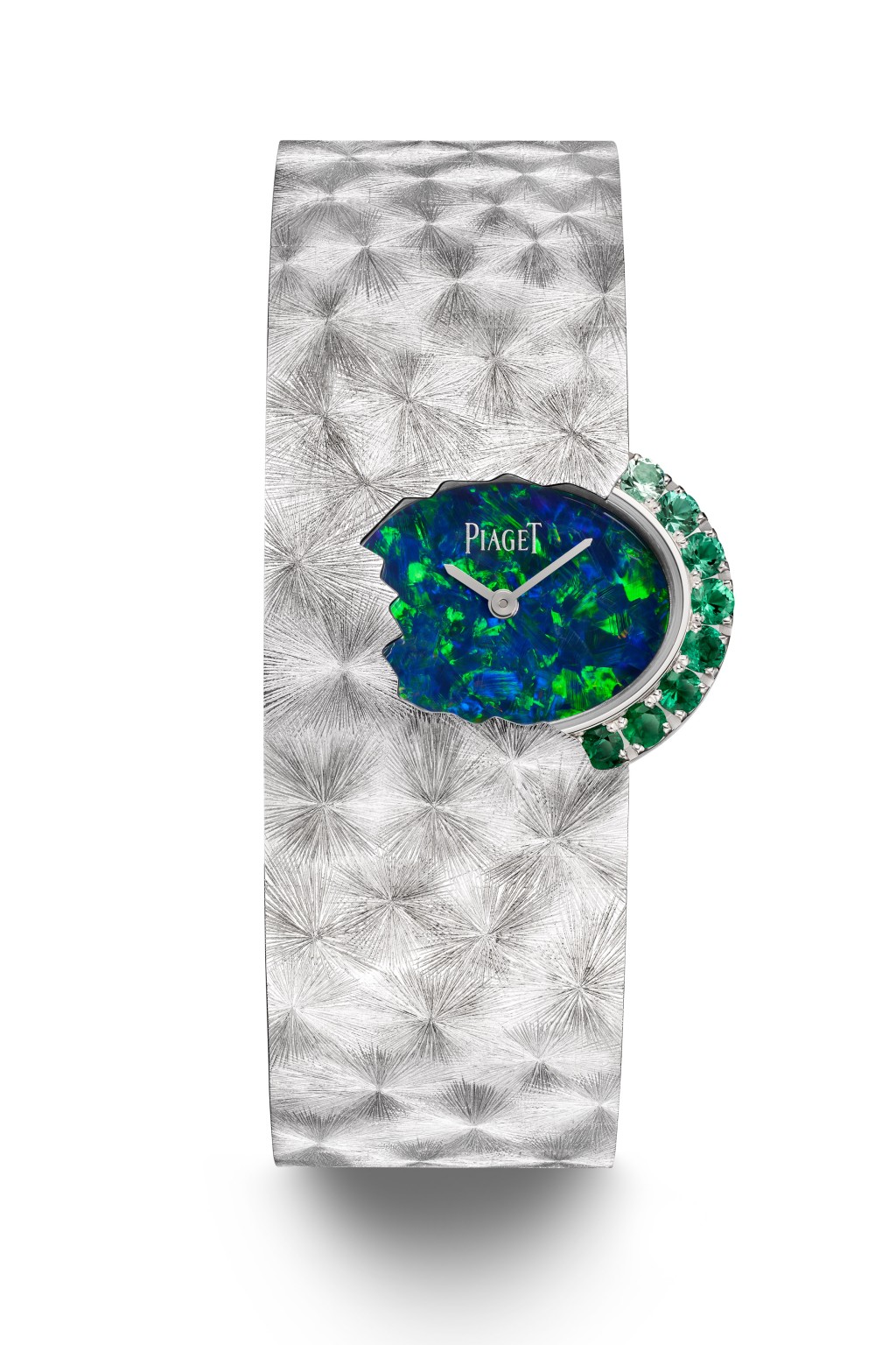 Piaget Limelight High Jewellery Cuff Watch，白金表殼，356P石英機芯，售價待定。