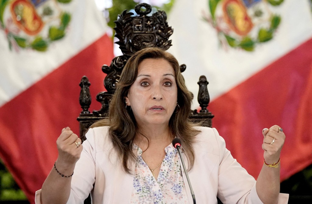 秘魯首位女總統博盧阿特。路透社