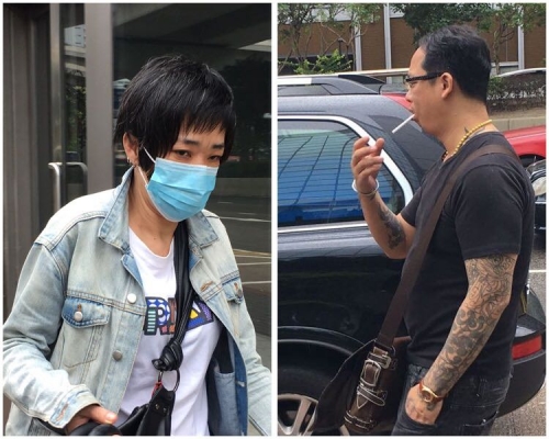 女被告葉敏儀（左）及男被告袁錦全。資料圖片