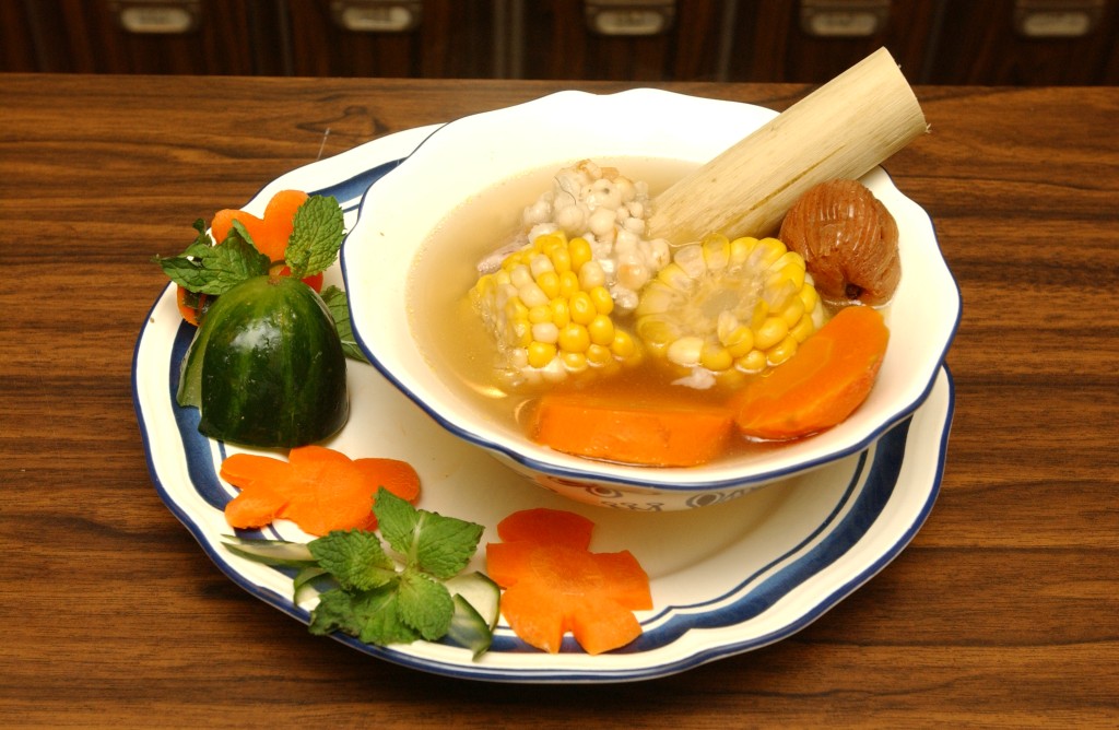 粟米是常用中式湯料。