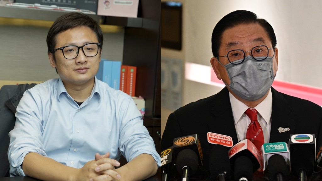 張欣宇(左)與林健鋒(右)。資料圖片