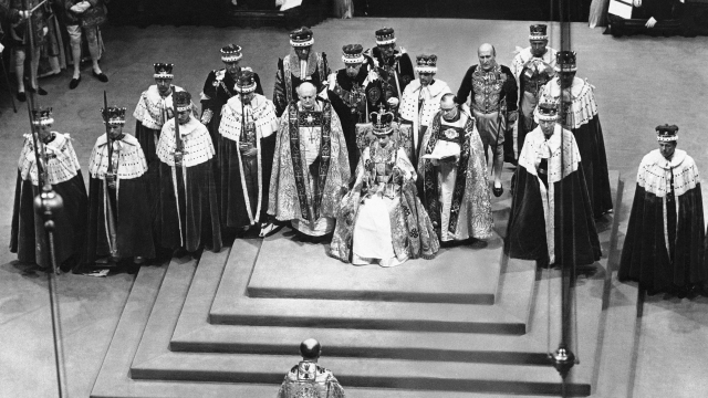 伊利沙伯二世加冕儀式。網上圖片