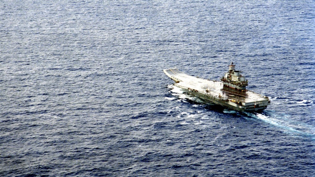 俄羅斯唯一的航空母艦「庫茲涅佐夫號」。 路透社