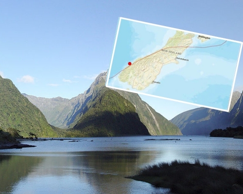 米尔福德峡湾发生5.9级地震。网图