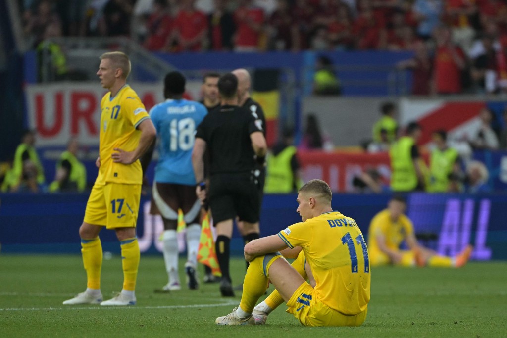 乌克兰(黄衫)以4分高分出局。REUTERS