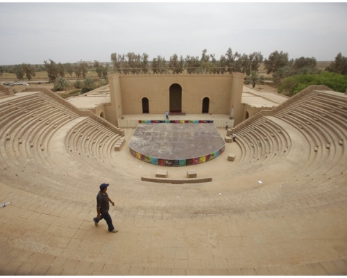 巴比倫古城中的伊什塔爾城門。AP