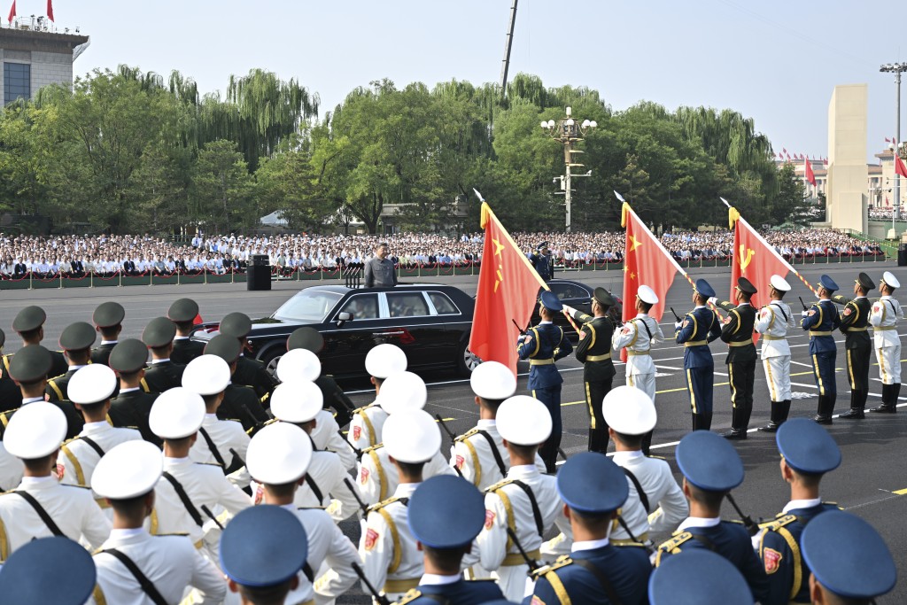 習近平在九三天安門大閱兵講話中，「民族復興」成為關鍵詞。新華社