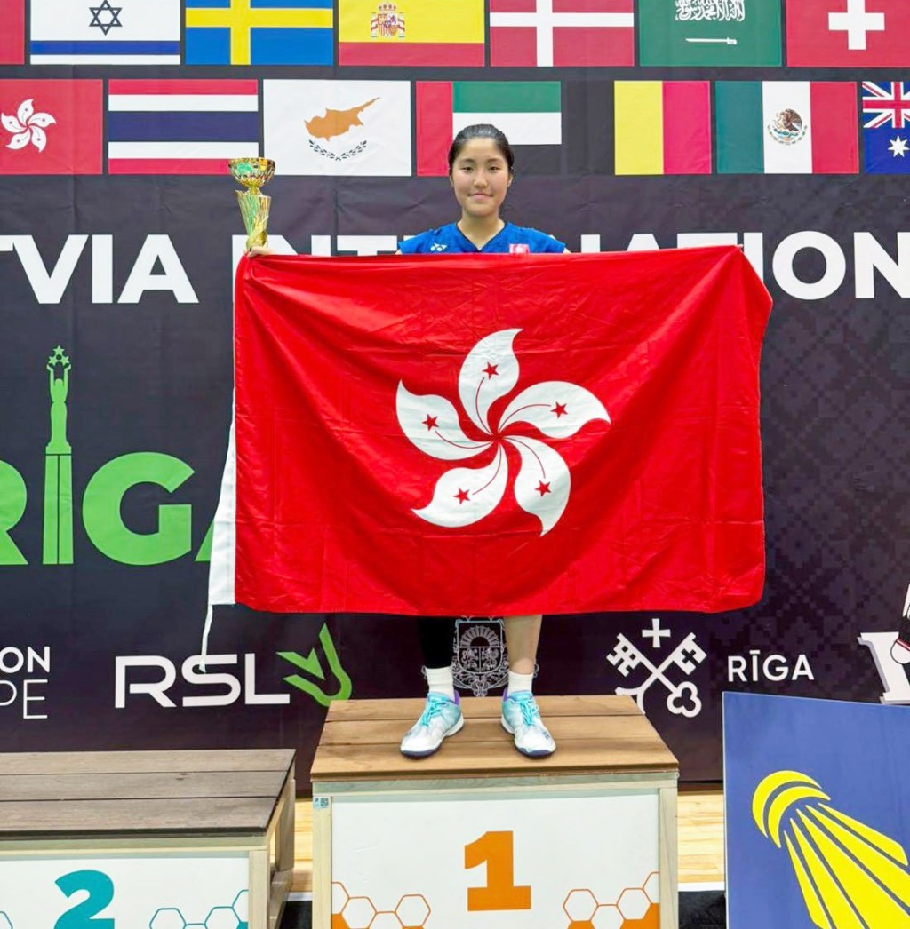 葉心悠連續五站不失一局封后。香港羽總圖 葉心悠連續五站不失一局封后。香港羽總圖