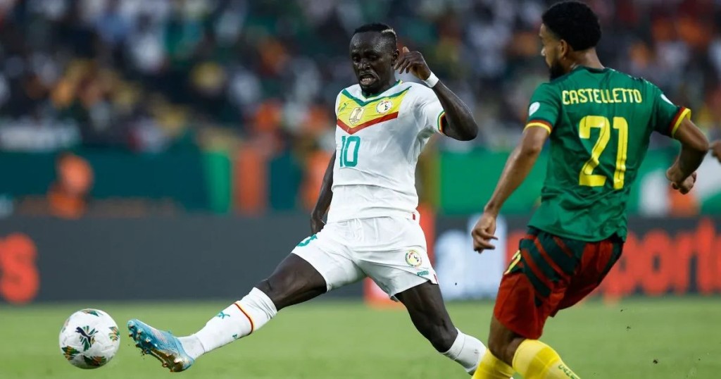 塞內加爾皇牌沙迪奧文尼下半場補時5分鐘射入鎖定勝局的一球。網上圖片
