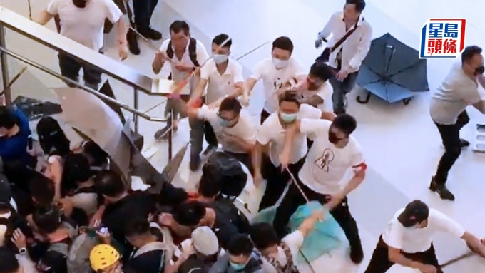 3白衣人認元朗7.21暴動及串謀傷人罪,分別判囚4年8個月至5年3個月。資料圖片