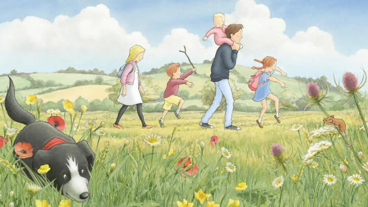 「Nice爺爺」是著名繪本《我們要去捉狗熊》(We're Going on a Bear Hunt)的作者。網上圖片 「Nice爺爺」是著名繪本《我們要去捉狗熊》(We're Going on a Bear Hunt)的作者。網上圖片
