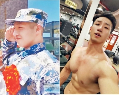 劉長江棄高年薪參軍獲讚。網圖
