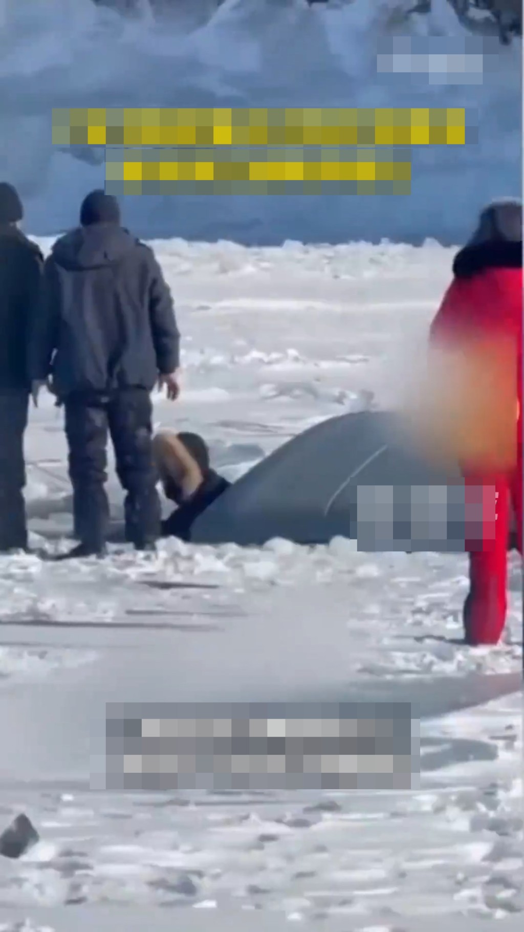 俄羅斯貝加爾湖車輛沉湖致8死事發影片曝光。