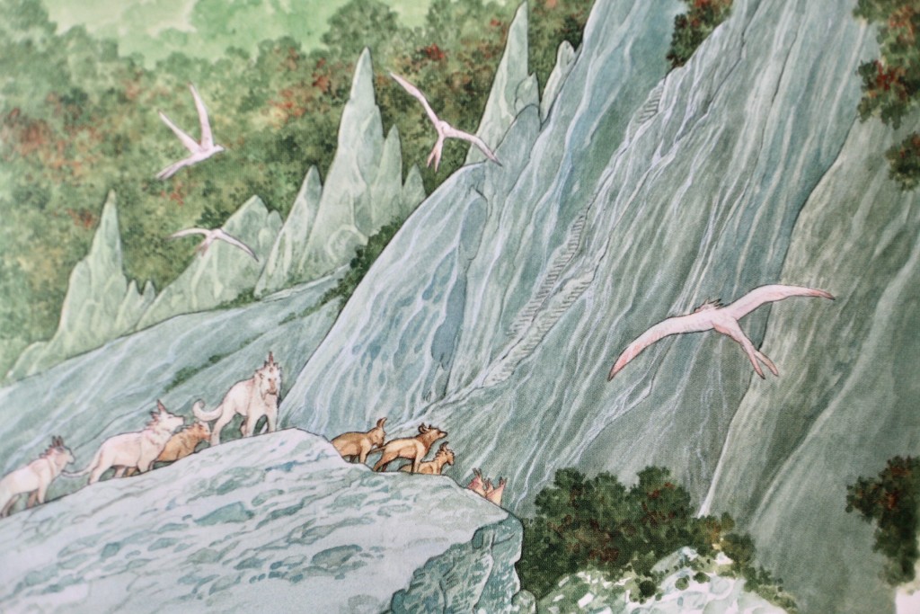 《光年之森》以水彩作画，为山林之绿，抹出不同层次，柔和、雅致、朴实，是该作的「原色」。