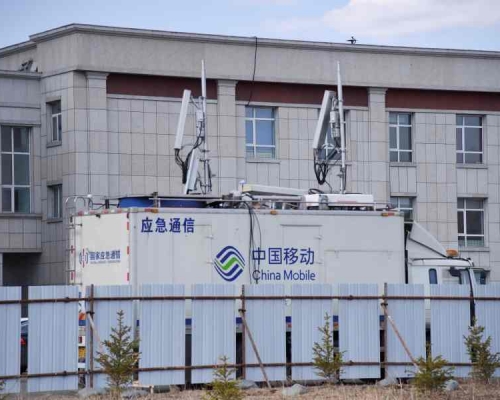 綏芬河市正加緊建設方艙醫院。新華社