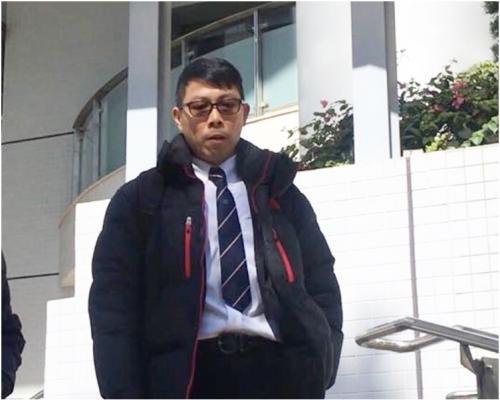 45歲休班警陳健衍。劉曉曦攝