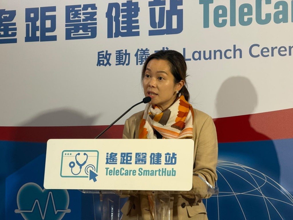 劉若虹表示，今次由SmarTone公司為項目提供5G技術支援，確保診症服務期間網絡穩定。