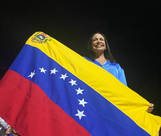 马查多是委内瑞拉反对派领袖。网上图片