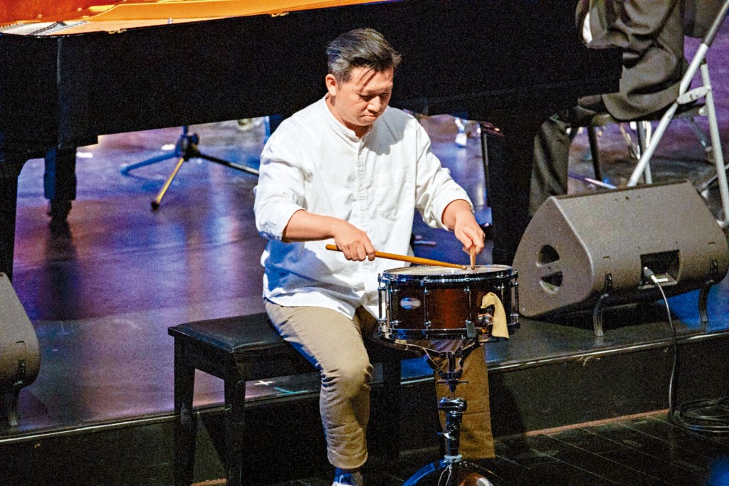 「敲擊襄」創辦人兼藝術總監邵俊傑。 「敲擊襄」創辦人兼藝術總監邵俊傑。