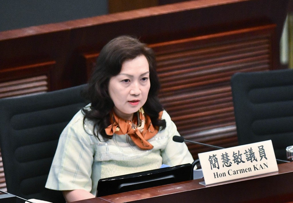 選委界議員簡慧敏。 選委界議員簡慧敏。