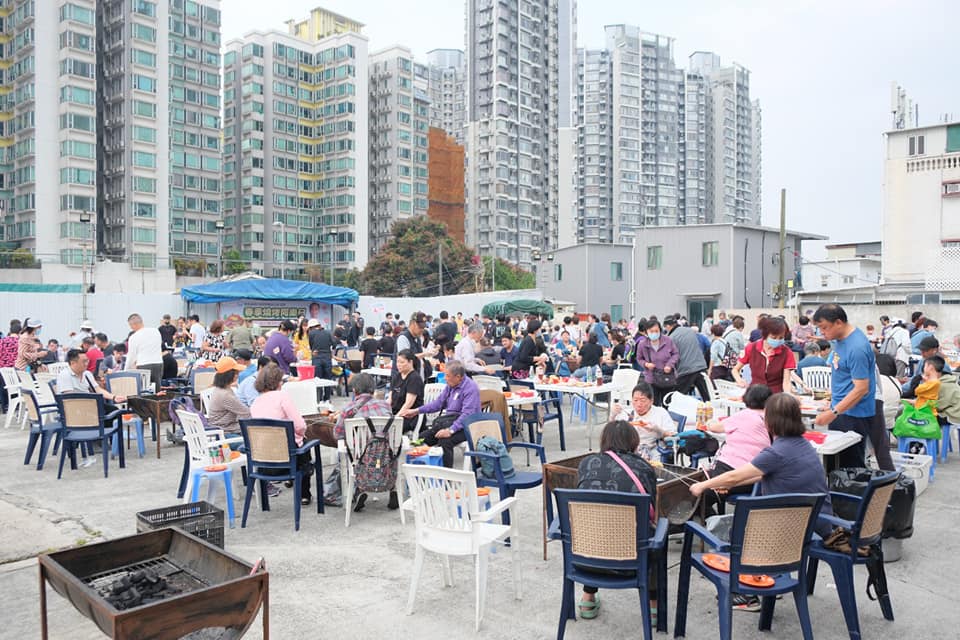 今次燒烤活動有300多名名元朗區街坊義工參加。田北辰facebook圖片