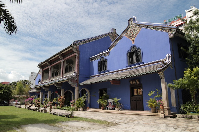 张弼士故居位于马来西亚槟城州乔治市的莲花河街，建于1897年，并于1904年竣工。（图片来源：维基百科）