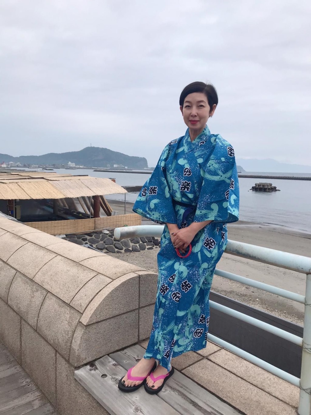 開心旅程芷珊姐姐喺日本玩完再上船返港。