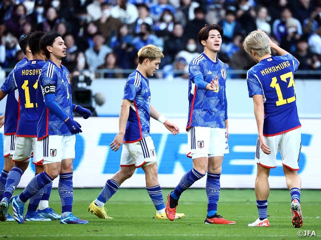 日本刚轮友赛5:0大胜泰国。网上图片