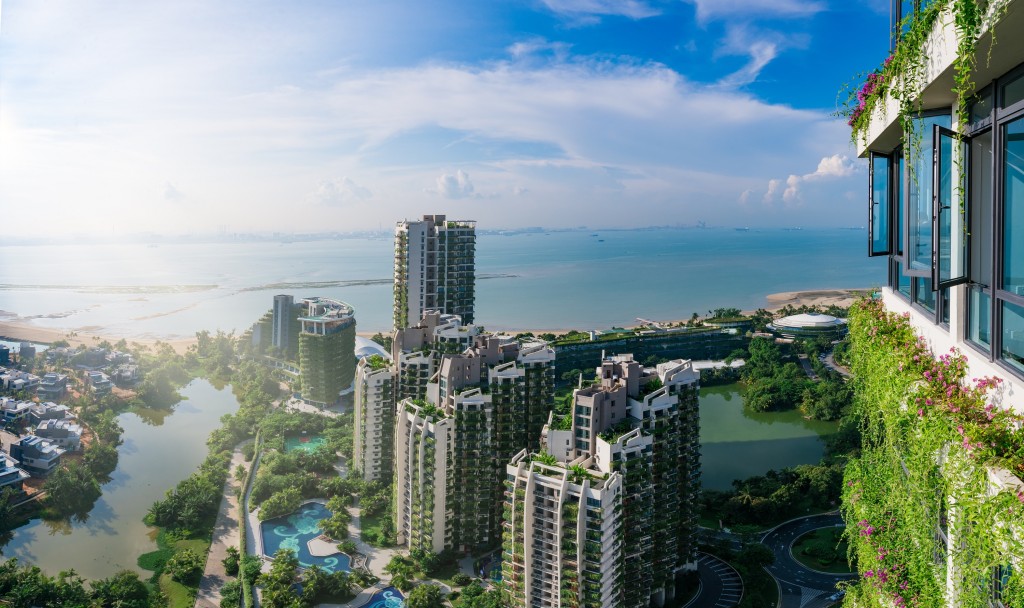 森林城市一角向海景觀
