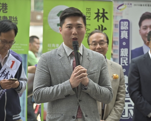 油尖旺區議會前副主席余德寶否認擬參選或離港。資料圖片