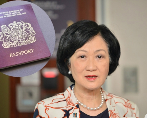 葉劉淑儀認為，應該要「釋一次法」，以解釋條例對BNO護照持有人有無影響。資料圖片