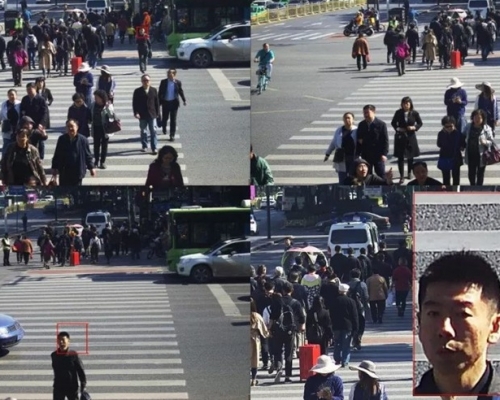 西安交警推「人臉識別2.0」將衝紅燈者公諸於世。網上圖片