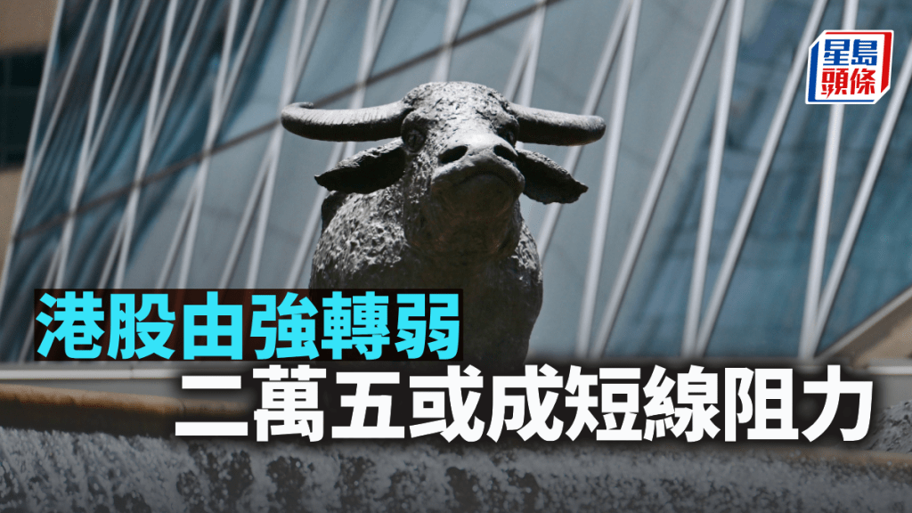 港股由強轉弱 二萬五或成短線阻力|古天后