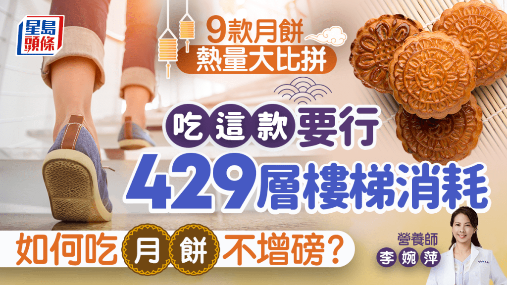 中秋節2025｜9款月餅熱量大比拼 吃這款要行429層樓梯消耗 如何吃月餅不增磅？