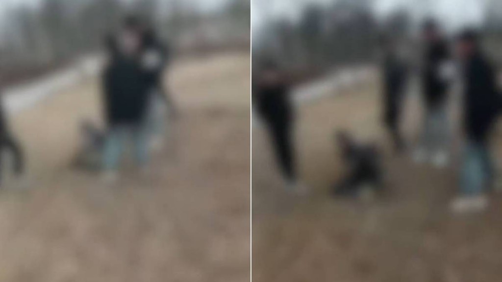 小澤被9名童黨圍毆及押回家搜刮財物。極目新聞