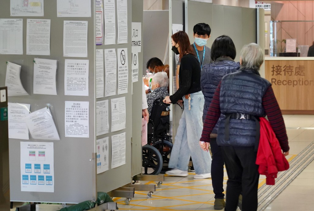 圖為院舍外展投票站。 圖為院舍外展投票站。