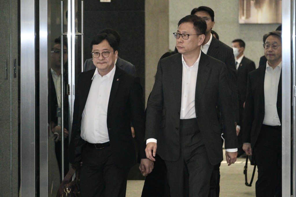 香港大律师公会主席杜淦堃（右）。陈浩元摄