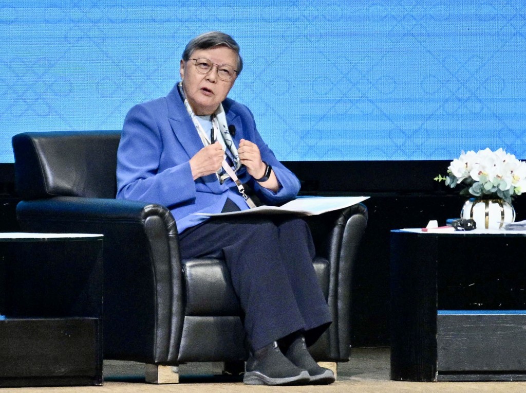 全國人大前常委、立法會前主席范徐麗泰。 全國人大前常委、立法會前主席范徐麗泰。